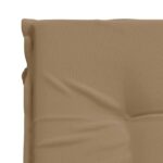 vidaXL Vankúš na ležadlo GEMERT 100% polyester Sivohnedá – Obrázok 6