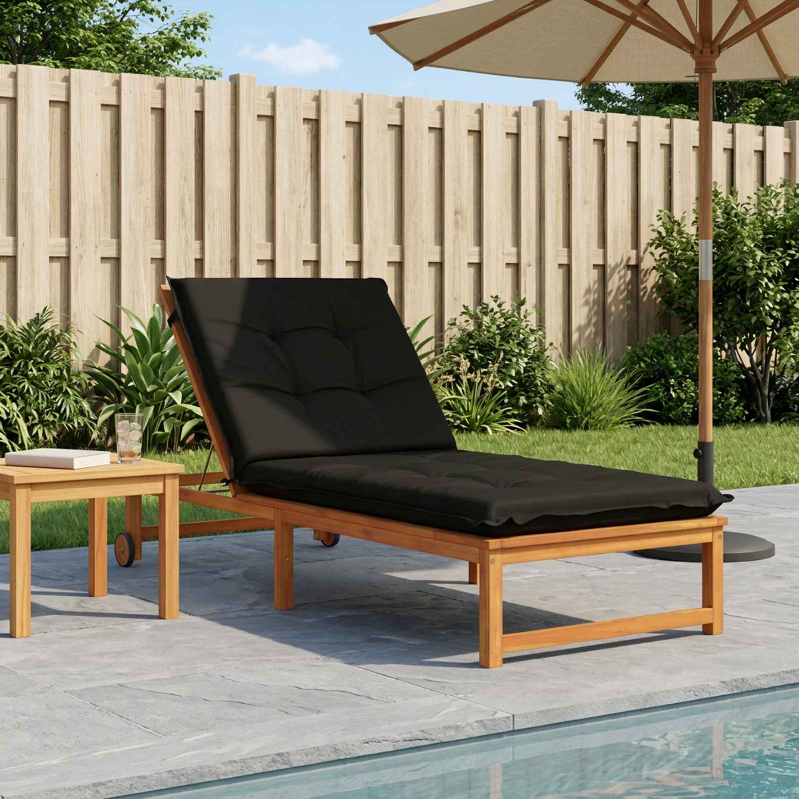 947434_1.jpg vidaXL Vankúš na ležadlo GEMERT 100% polyester Čierna 190 x 80 x 9 cm – Obrázok 1
