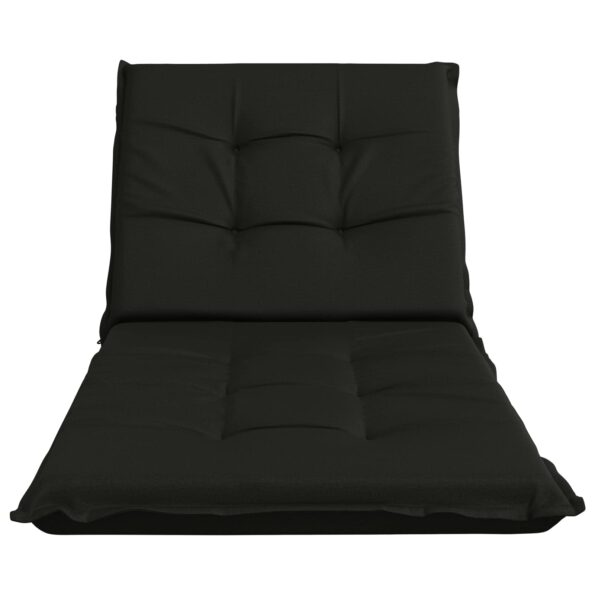vidaXL Vankúš na ležadlo GEMERT 100% polyester Čierna 190 x 80 x 9 cm – Obrázok 4