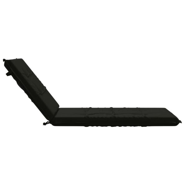 vidaXL Vankúš na ležadlo GEMERT 100% polyester Čierna 190 x 80 x 9 cm – Obrázok 5