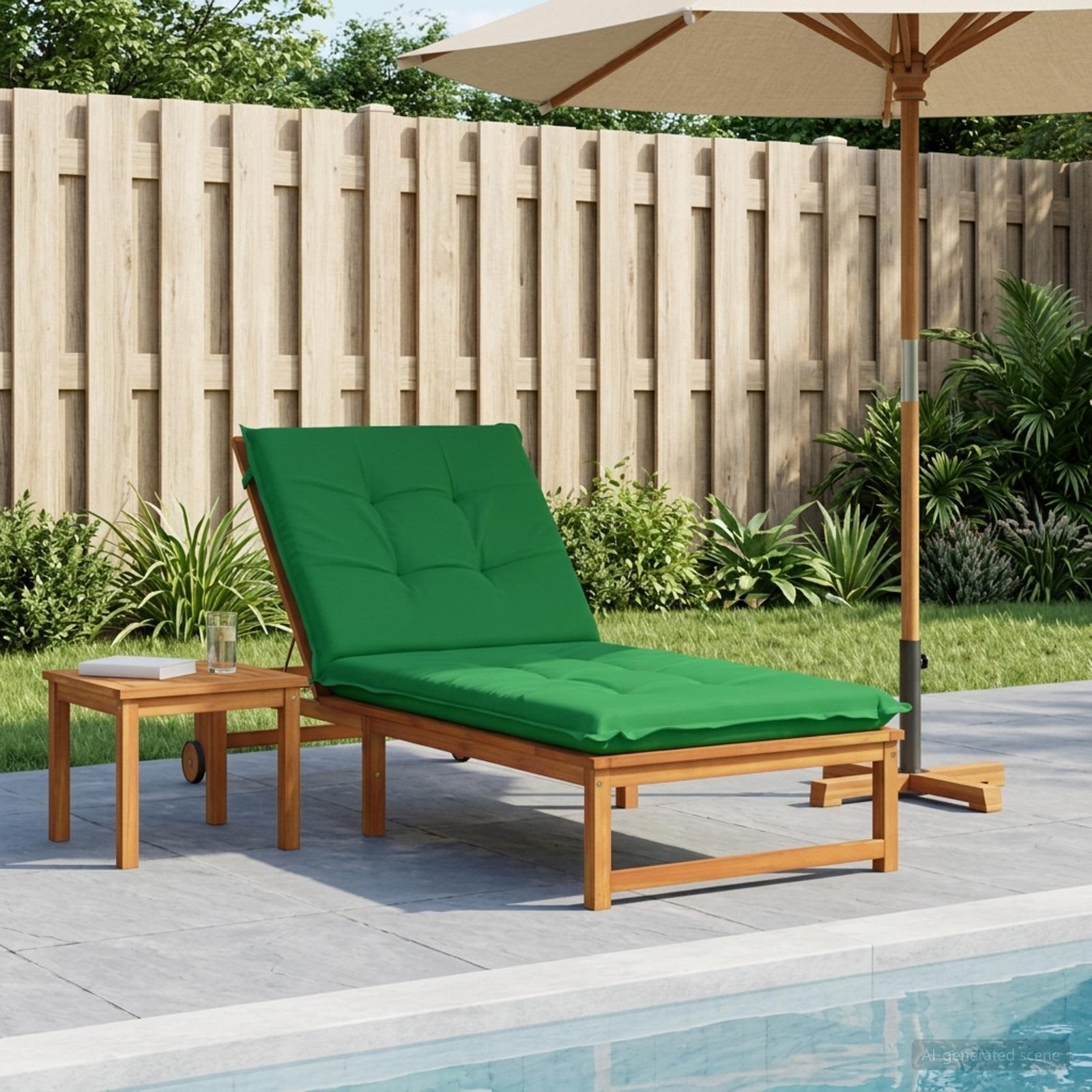 947447_1.jpg vidaXL Vankúš na ležadlo GEMERT 100% polyester Zelená 190 x 80 x 9 cm – Obrázok 1