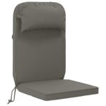 vidaXL Vankúš na slnečné ležadlo 100% polyester Sivá 55 x 124 x 5 cm – Obrázok 2