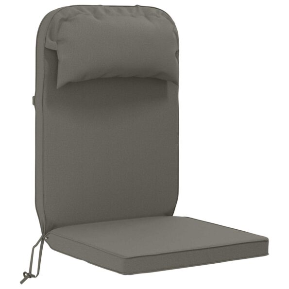 vidaXL Vankúš na slnečné ležadlo 100% polyester Sivá 55 x 124 x 5 cm – Obrázok 2