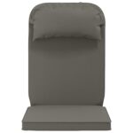 vidaXL Vankúš na slnečné ležadlo 100% polyester Sivá 55 x 124 x 5 cm – Obrázok 4