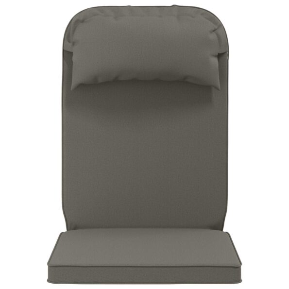 vidaXL Vankúš na slnečné ležadlo 100% polyester Sivá 55 x 124 x 5 cm – Obrázok 4