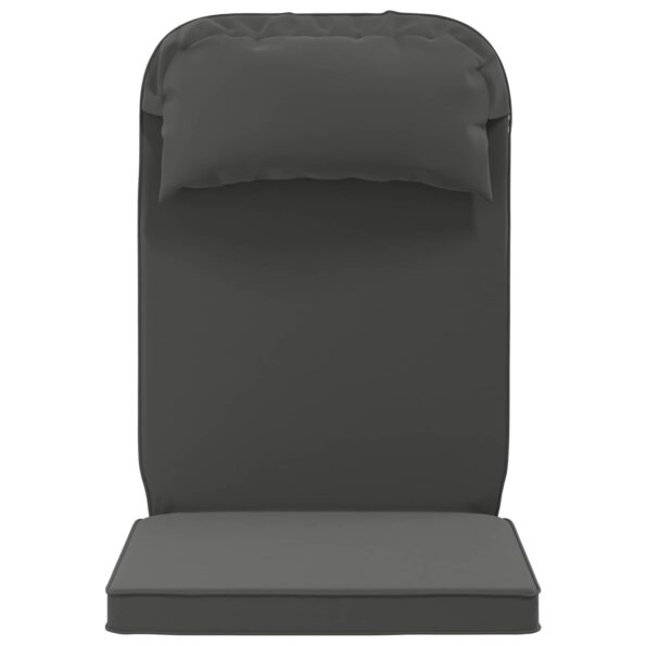 vidaXL Vankúš na slnečné ležadlo 100% polyester Antracitová – Obrázok 4