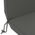 vidaXL Vankúš na slnečné ležadlo 100% polyester Antracitová – Obrázok 6