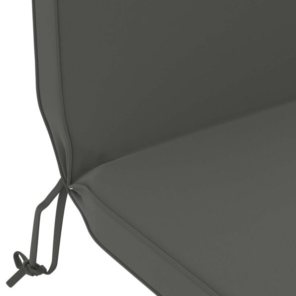 vidaXL Vankúš na slnečné ležadlo 100% polyester Antracitová – Obrázok 6