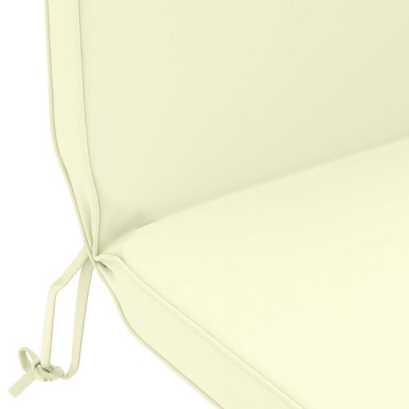 vidaXL Vankúš na slnečné ležadlo 100% polyester Krémová – Obrázok 6