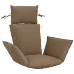 vidaXL Adirondack vankúš PUTTEN 100% polyester Sivohnedá