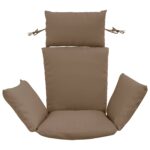 vidaXL Adirondack vankúš PUTTEN 100% polyester Sivohnedá – Obrázok 3