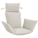 vidaXL Adirondack vankúš PUTTEN 100% polyester Biela 60 x 145 x 10 cm
