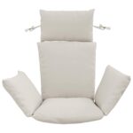 vidaXL Adirondack vankúš PUTTEN 100% polyester Biela 60 x 145 x 10 cm – Obrázok 3