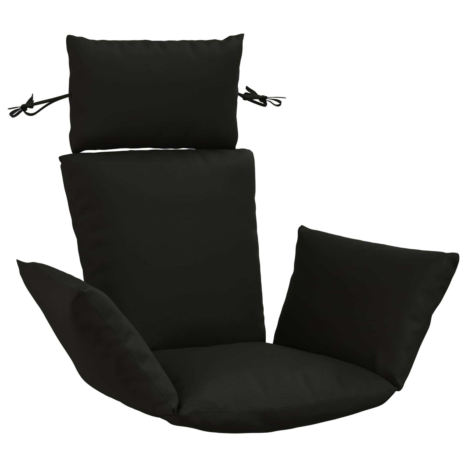 948246_1.jpg vidaXL Adirondack vankúš PUTTEN 100% polyester Čierna 60 x 145 x 10 cm – Obrázok 1