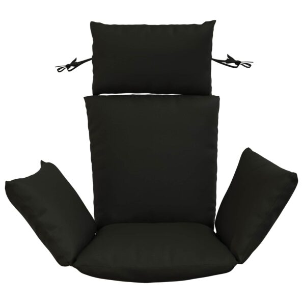 vidaXL Adirondack vankúš PUTTEN 100% polyester Čierna 60 x 145 x 10 cm – Obrázok 3