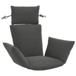 vidaXL Adirondack vankúš PUTTEN 100% polyester Antracitová