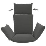 vidaXL Adirondack vankúš PUTTEN 100% polyester Antracitová – Obrázok 3