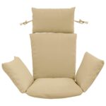 vidaXL Adirondack vankúš PUTTEN 100% polyester Béžová 60 x 145 x 10 cm – Obrázok 3