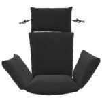 vidaXL Adirondack vankúš PUTTEN 100% polyester Čierna 60 x 145 x 10 cm – Obrázok 3