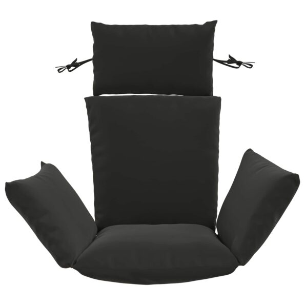 vidaXL Adirondack vankúš PUTTEN 100% polyester Čierna 60 x 145 x 10 cm – Obrázok 3