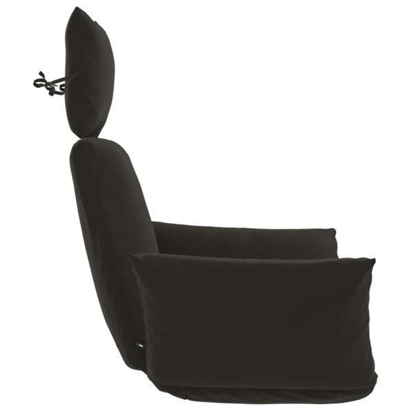 vidaXL Adirondack vankúš PUTTEN 100% polyester Čierna 60 x 145 x 10 cm – Obrázok 4