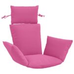 vidaXL Adirondack vankúš PUTTEN 100% polyester Ružová 60 x 145 x 10 cm