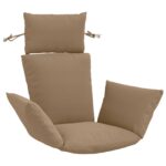 vidaXL Adirondack vankúš PUTTEN 100% polyester Sivohnedá