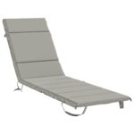 vidaXL Vankúš na ležadlo GEMERT 100% polyester Sivá 200 x 60 x 3 cm – Obrázok 2
