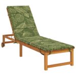 vidaXL Vankúš na ležadlo GEMERT 100% polyester Design s listami – Obrázok 3