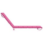 vidaXL Vankúš na ležadlo GEMERT 100% polyester Ružová 200 x 60 x 3 cm – Obrázok 5