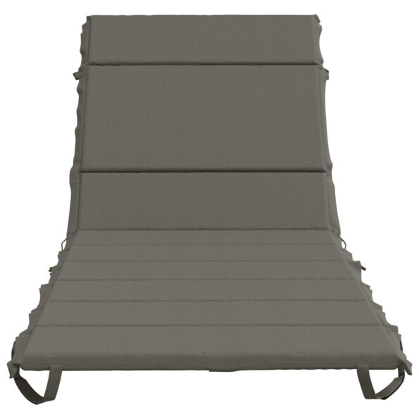 vidaXL Vankúš na ležadlo GEMERT 100% polyester Sivá 200 x 80 x 3 cm – Obrázok 4