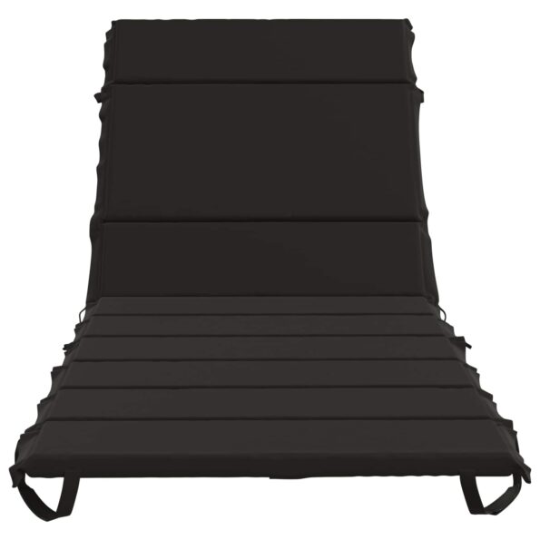 vidaXL Vankúš na ležadlo GEMERT 100% polyester Čierna 200 x 80 x 3 cm – Obrázok 4