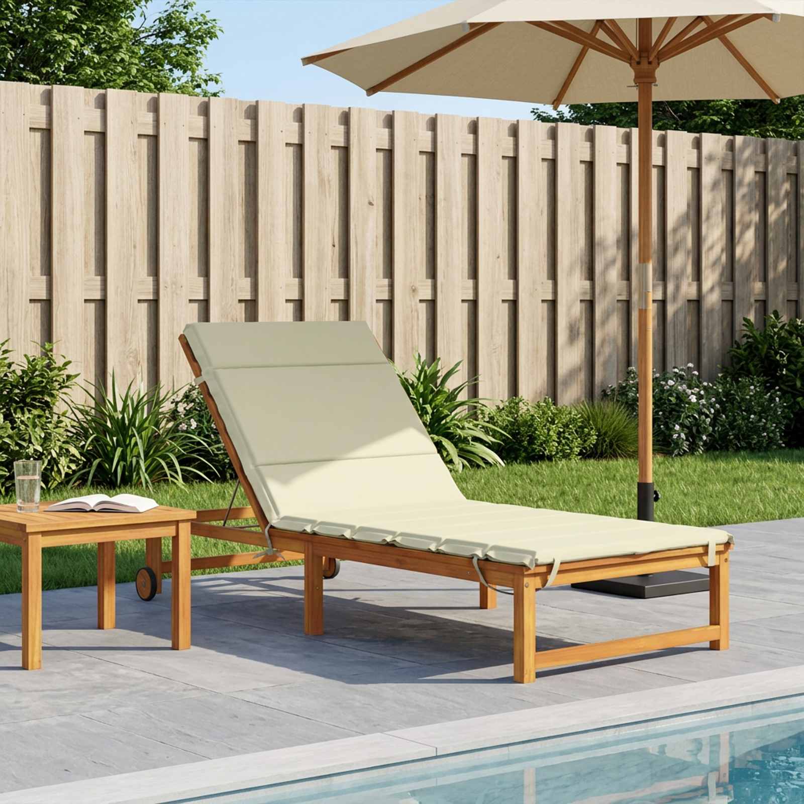 948575_1.jpg vidaXL Vankúš na ležadlo GEMERT 100% polyester Krémová 200 x 80 x 3 cm – Obrázok 1