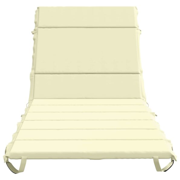 vidaXL Vankúš na ležadlo GEMERT 100% polyester Krémová 200 x 80 x 3 cm – Obrázok 3