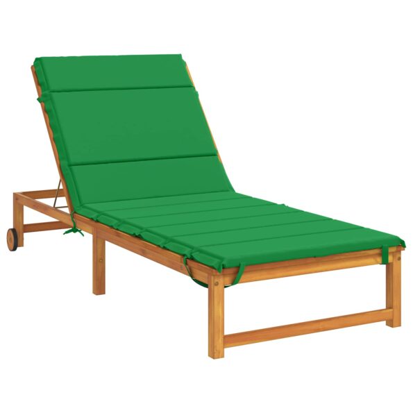 vidaXL Vankúš na ležadlo GEMERT 100% polyester Zelená 200 x 80 x 3 cm – Obrázok 3