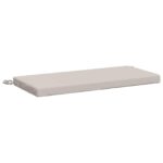 vidaXL Vankúš na lavičku SOEST 100% polyester Biela 60 x 40 x 5 cm – Obrázok 2