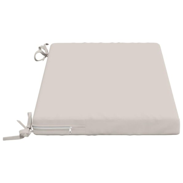 vidaXL Vankúš na lavičku SOEST 100% polyester Biela 60 x 40 x 5 cm – Obrázok 4
