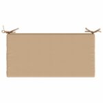 vidaXL Vankúš na lavičku SOEST 100% polyester Piesková 60 x 40 x 5 cm – Obrázok 6