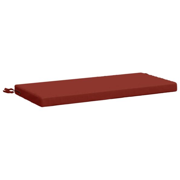 vidaXL Vankúš na lavičku SOEST 100% polyester Červená 60 x 40 x 5 cm – Obrázok 2