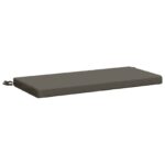vidaXL Vankúš na lavičku SOEST 100% polyester Sivá 60 x 40 x 5 cm – Obrázok 2