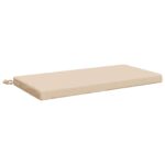 vidaXL Vankúš na lavičku SOEST 100% polyester Krémová 60 x 40 x 5 cm – Obrázok 2