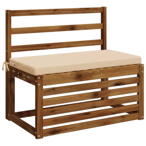 vidaXL Vankúš na lavičku SOEST 100% polyester Krémová 60 x 40 x 5 cm – Obrázok 3
