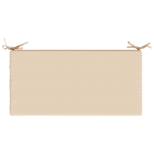 vidaXL Vankúš na lavičku SOEST 100% polyester Krémová 60 x 40 x 5 cm – Obrázok 6