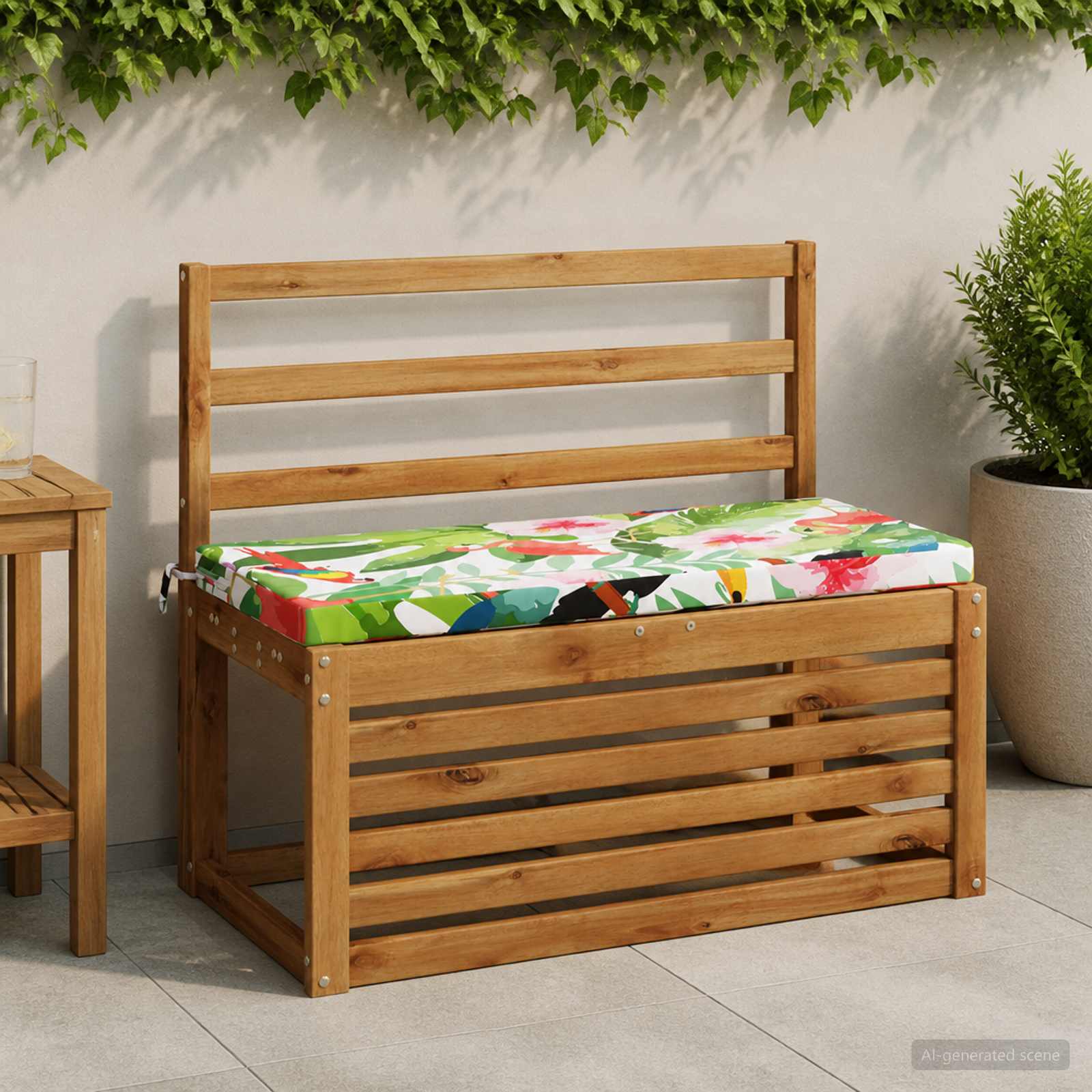 948652_1.jpg vidaXL Vankúš na lavičku SOEST 100% polyester Viacfarebný – Obrázok 1