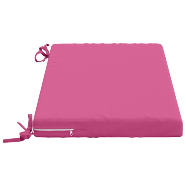 vidaXL Vankúš na lavičku SOEST 100% polyester Ružová 60 x 40 x 5 cm – Obrázok 4