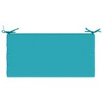 vidaXL Vankúš na lavičku SOEST 100% polyester Tyrkysová 60 x 40 x 5 cm – Obrázok 6