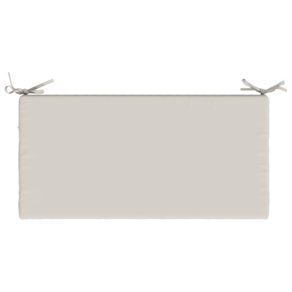 vidaXL Vankúš na lavičku SOEST 100% polyester Biela 80 x 40 x 5 cm – Obrázok 6