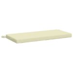 vidaXL Vankúš na lavičku SOEST 100% polyester Krémová 80 x 40 x 5 cm – Obrázok 2
