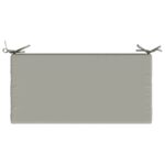 vidaXL Vankúš na lavičku SOEST 100% polyester Sivá 80 x 40 x 5 cm – Obrázok 6