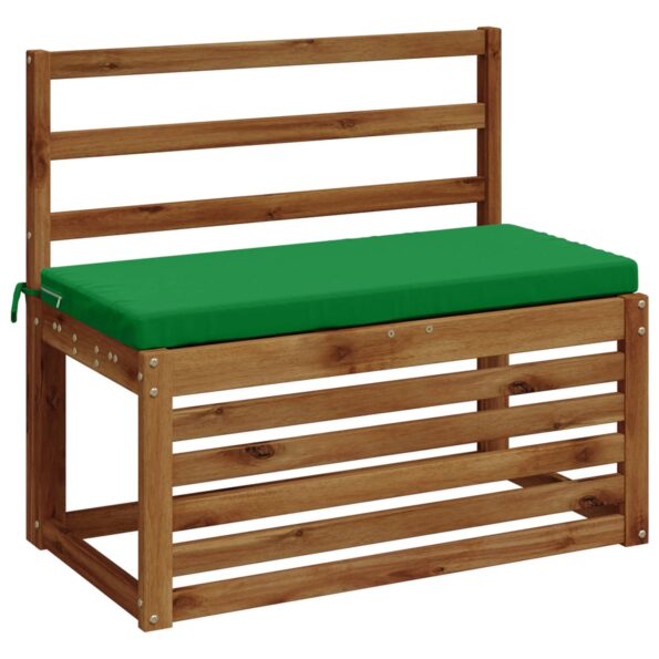 vidaXL Vankúš na lavičku SOEST 100% polyester Zelená 80 x 40 x 5 cm – Obrázok 3